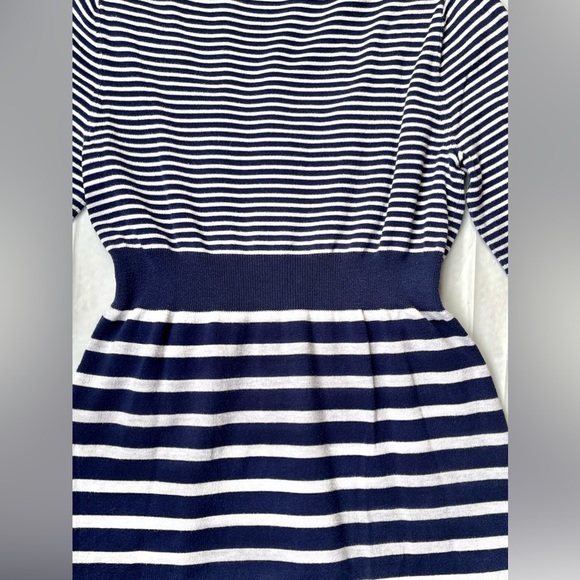 BODEN Striped Top UK 10 Lightweight/Indigo Blue/Nautical/Coastal/Knitted - Picture 5 of 14